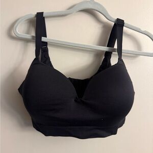 Truekind Black Seamless Wireless Bra 2XL – Comfort Lift Everyday Support